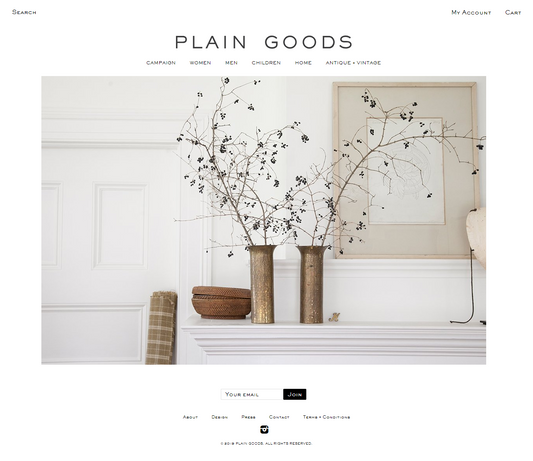 Plain Goods | Impeccable craftsmanship, clean lines and a natural palette